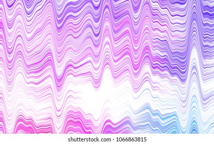 Light BLUE vector template with lava shapes. Shining crooked illustration in marble style. Brand-new design for your ads, poster, banner.