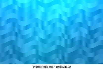 Light BLUE vector template with lava shapes. A vague circumflex abstract illustration with gradient. Marble style for your business design.