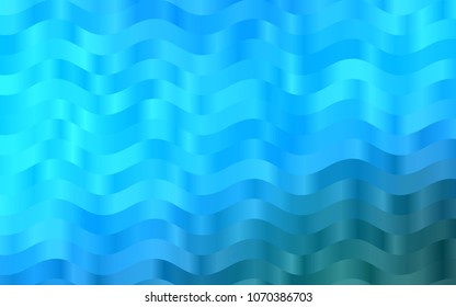 Light BLUE vector template with lava shapes. Colorful abstract illustration with gradient lines. The template for cell phone backgrounds.