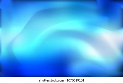 Light BLUE vector template with lava shapes. A sample with blurred bubble shapes. Brand-new design for your ads, poster, banner.