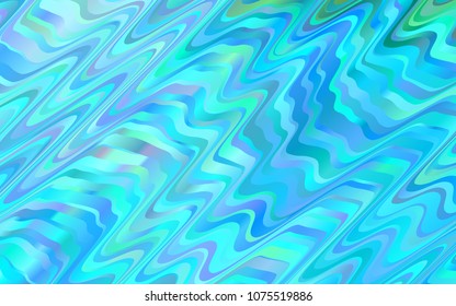 Light BLUE vector template with lava shapes. Geometric illustration in marble style with gradient.  Marble design for your web site.