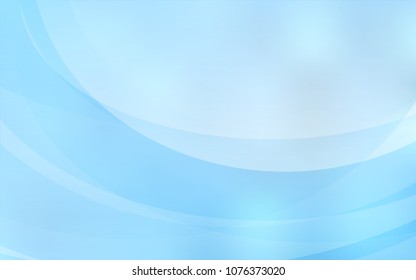 Light BLUE vector template with lava shapes. A sample with blurred bubble shapes. The template for cell phone backgrounds.