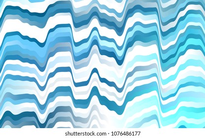 Light BLUE vector template with lava shapes. Shining crooked illustration in marble style. The best blurred design for your business.