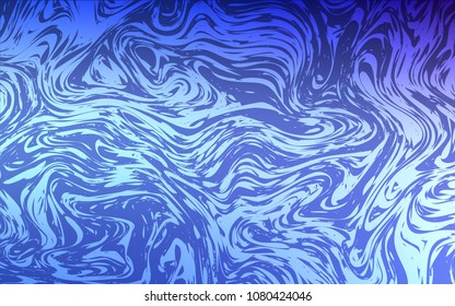 Light BLUE vector template with lava shapes. A sample with blurred bubble shapes. The elegant pattern for brand book.