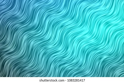 Light BLUE vector template with lava shapes. A sample with blurred bubble shapes. New composition for your brand book.