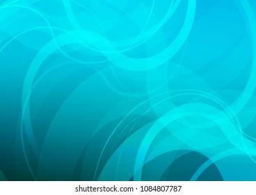 Light BLUE vector template with lava shapes. A completely new color illustration in marble style. A completely new marble design for your business.