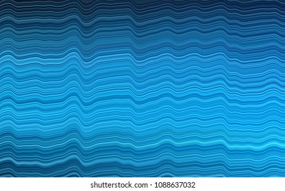 Light BLUE vector template with lava shapes. Colorful abstract illustration with gradient lines. Pattern for your business design.