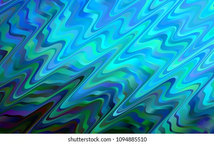 Light BLUE vector template with lava shapes. Brand-new colored illustration in marble style with gradient. The best blurred design for your business.