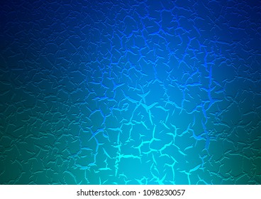 Light BLUE vector template with lava shapes. Creative illustration in halftone marble style with gradient. Brand new design for your ads, poster, banner.