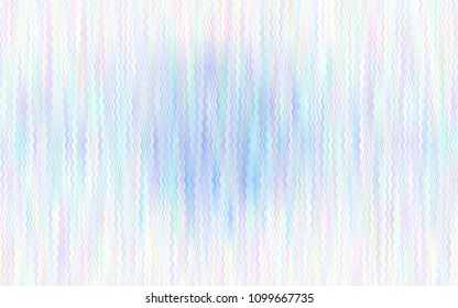 Light BLUE vector template with lava shapes. A vague circumflex abstract illustration with gradient. New composition for your brand book.