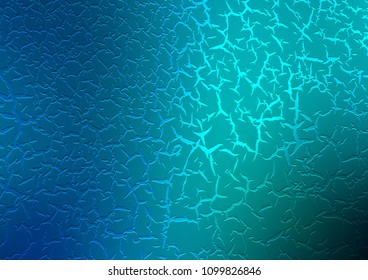 Light BLUE vector template with lava shapes. Glitter abstract illustration with wry lines. New composition for your brand book.