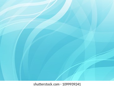 Light BLUE vector template with lava shapes. Geometric illustration in marble style with gradient.  Pattern for your business design.