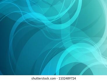 Light BLUE vector template with lava shapes. Shining crooked illustration in marble style. The best blurred design for your business.