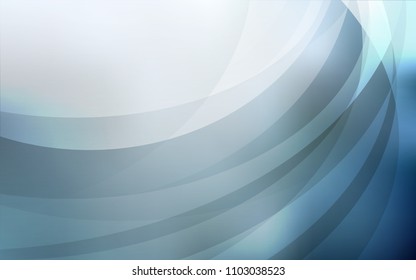 Light BLUE vector template with lava shapes. A sample with blurred bubble shapes. A completely new template for your business design.