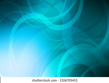 Light BLUE vector template with lava shapes. Glitter abstract illustration with wry lines. A new texture for your  ad, booklets, leaflets.