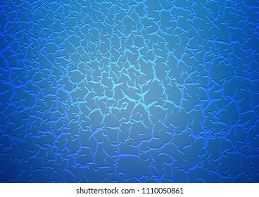 Light BLUE vector template with lava shapes. Creative illustration in halftone marble style with gradient. A new texture for your  ad, booklets, leaflets.