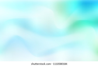 Light BLUE vector template with lava shapes. Colorful illustration in abstract marble style with gradient. New composition for your brand book.