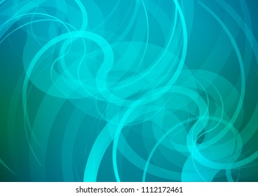 Light BLUE vector template with lava shapes. A completely new color illustration in marble style. A completely new template for your business design.