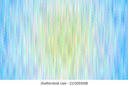 Light BLUE vector template with lava shapes. Blurred geometric sample with gradient bubbles.  Marble style for your business design.