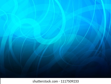 Light BLUE vector template with lava shapes. Shining crooked illustration in marble style. New composition for your brand book.