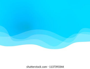 Light BLUE vector template with lava shapes. Colorful illustration in abstract marble style with gradient. The elegant pattern for brand book.