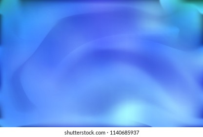 Light BLUE vector template with lava shapes. Creative illustration in halftone marble style with gradient. A completely new template for your business design.