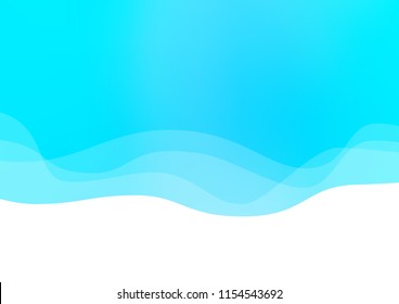 Light BLUE vector template with lava shapes. Creative geometric illustration in marble style with gradient. The best blurred design for your business.