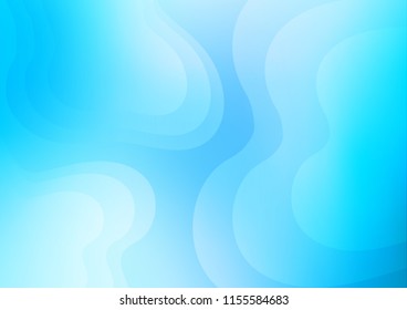 Light BLUE vector template with lava shapes. Brand new colored illustration in marble style with gradient. Textured wave pattern for backgrounds.