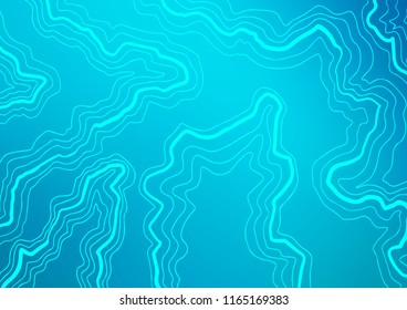 Light BLUE vector template with lava shapes. Colorful abstract illustration with gradient lines. A new texture for your  ad, booklets, leaflets.