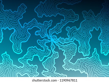 Light BLUE vector template with lava shapes. An elegant bright illustration with gradient. The template for cell phone backgrounds.