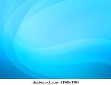 Light BLUE vector template with lava shapes. A vague circumflex abstract illustration with gradient. Marble design for your web site.