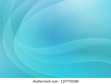 Light BLUE vector template with lava shapes. Colorful abstract illustration with gradient lines. A completely new template for your business design.