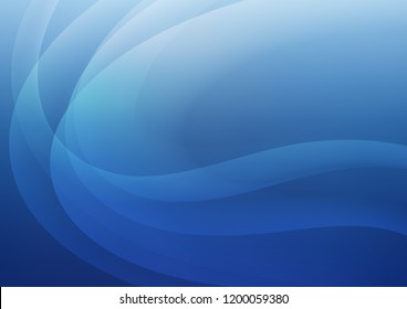 Light BLUE vector template with lava shapes. Creative geometric illustration in marble style with gradient. A completely new marble design for your business.