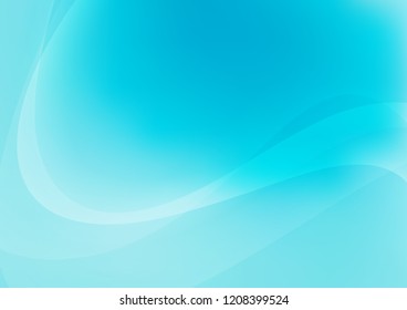 Light BLUE vector template with lava shapes. Creative illustration in halftone marble style with gradient. The template for cell phone backgrounds.