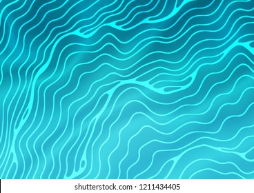 Light BLUE vector template with lava shapes. Shining crooked illustration in marble style. Marble style for your business design.