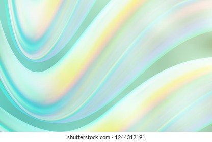 Light BLUE vector template with lava shapes. A vague circumflex abstract illustration with gradient. The elegant pattern for brand book.