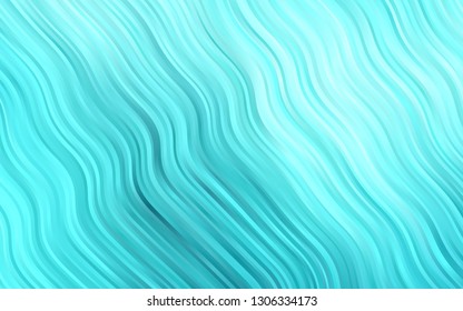 Light BLUE vector template with lava shapes. Blurred geometric sample with gradient bubbles.  Marble style for your business design.