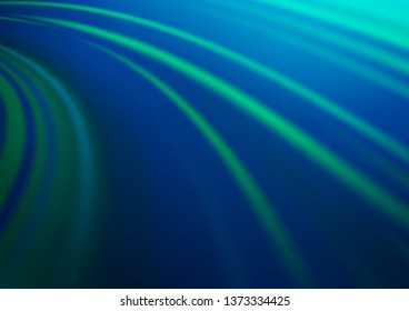 Light BLUE vector template with lava shapes. Glitter abstract illustration with wry lines. A completely new template for your business design.
