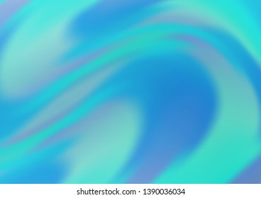 Light BLUE vector template with lava shapes. Shining crooked illustration in marble style. Marble design for your web site.