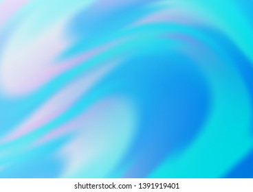 Light BLUE vector template with lava shapes. Creative illustration in halftone marble style with gradient. Marble style for your business design.