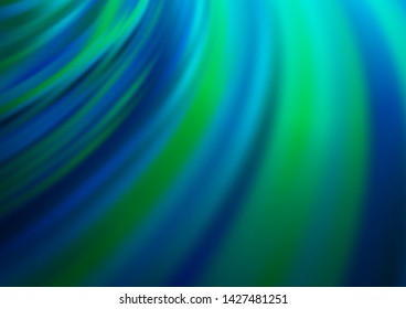 Light BLUE vector template with lava shapes. Colorful illustration in abstract marble style with gradient. New composition for your brand book.