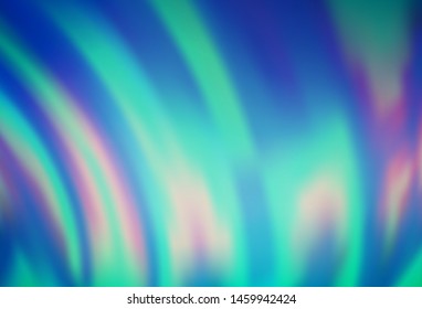 Light BLUE vector template with lava shapes. Blurred geometric sample with gradient bubbles.  New composition for your brand book.