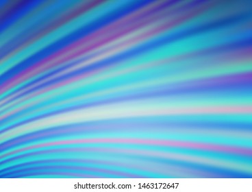 Light BLUE vector template with lava shapes. Blurred geometric sample with gradient bubbles.  The elegant pattern for brand book.