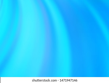 Light BLUE vector template with lava shapes. A vague circumflex abstract illustration with gradient. A new texture for your  ad, booklets, leaflets.
