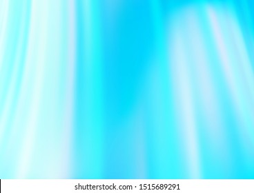 Light BLUE vector template with lava shapes. A vague circumflex abstract illustration with gradient. The best blurred design for your business.