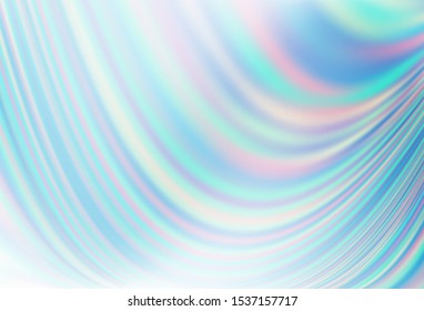 Light BLUE vector template with lava shapes. An elegant bright illustration with gradient. New composition for your brand book.