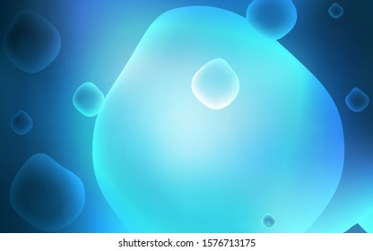 Light BLUE vector template with lava shapes. A completely new color illustration in memphis style. Brand-new design for your ads, poster, banner.