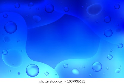 Light BLUE vector template with lines, ovals. Brand-new colored illustration in memphis style with gradient. The elegant pattern for brand book.
