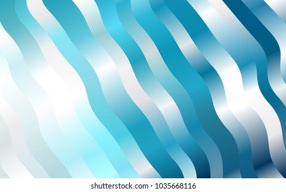 Light BLUE vector template with lines, ovals. Brand-new colored illustration in marble style with gradient. The elegant pattern for brand book.