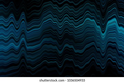 Light BLUE vector template with lines, ovals. Colorful illustration in abstract marble style with gradient. Textured wave pattern for backgrounds.